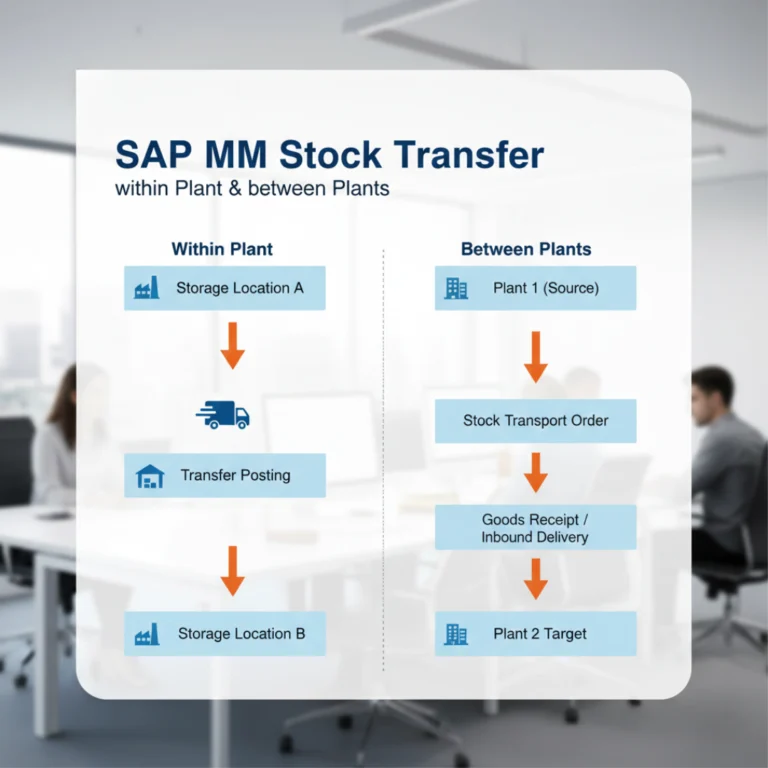 SAP MM Stock Transfer Flowchart